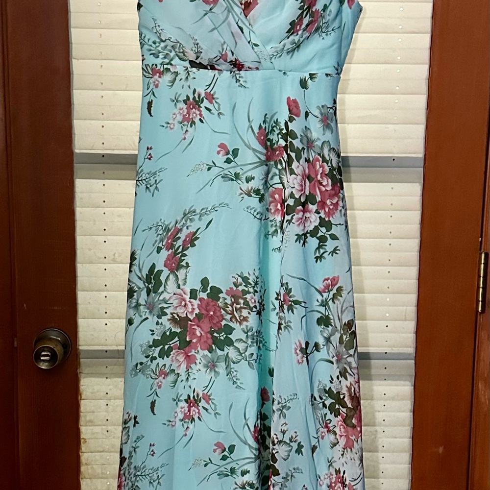Blue Sweetheart Maxi Sundress